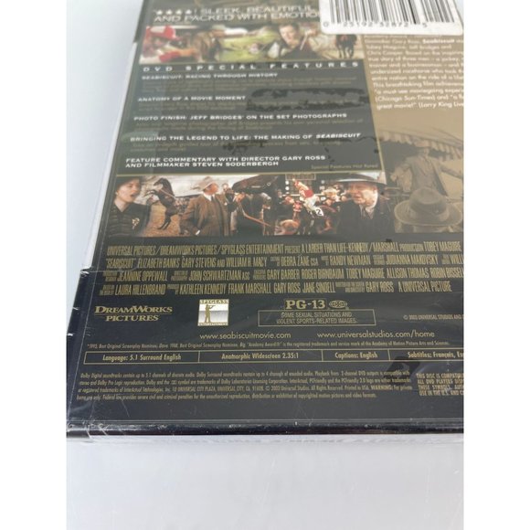 NEW Sealed Seabiscuit Widescreen Motion Picture Movie, Horse Racing Drama - Picture 9 of 10